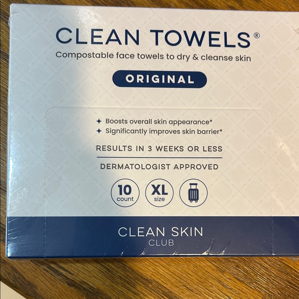 Original Compostable Face Towels - Blue